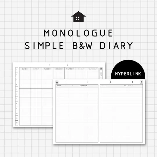 Goodnotes simple diary | Webudding