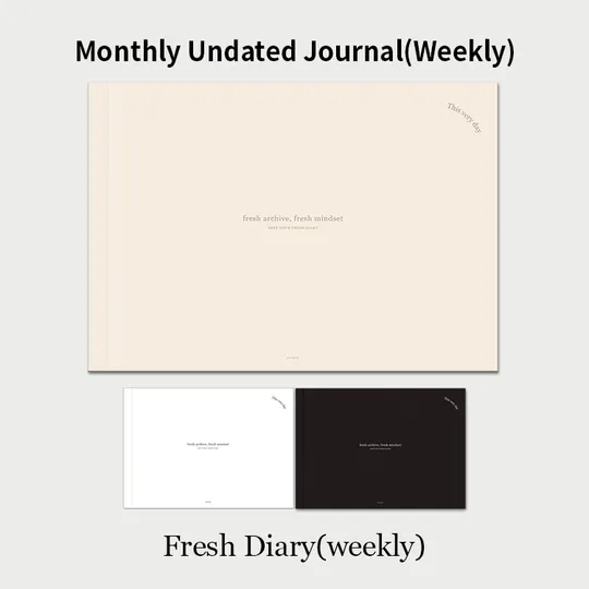 Undated Monthly Journal(Fresh Diary Weekly) | Webudding