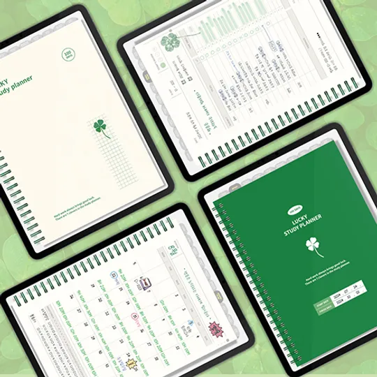 Goodnotes LUCKY STUDY PLANNER | Webudding