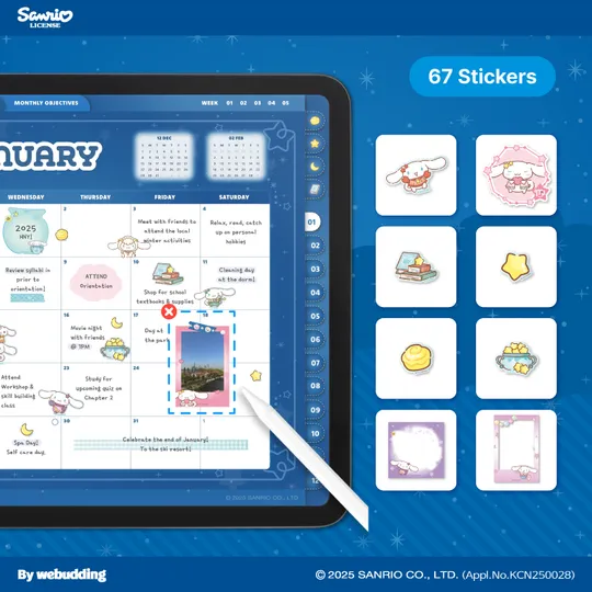 Cinnamoroll Zodiac Sticker Pack