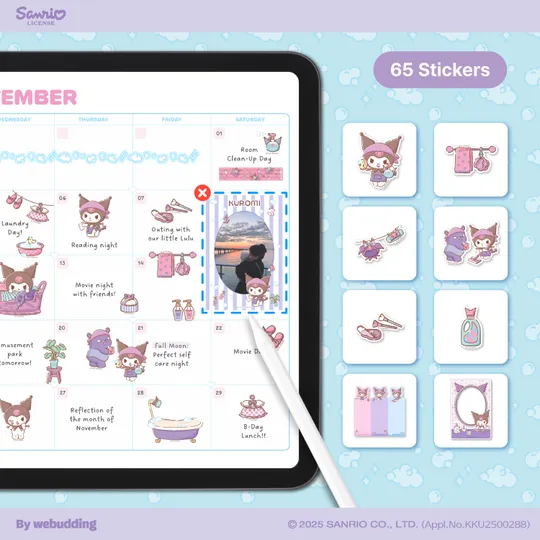 Kuromi Sticker Pack <Cleaning Day>