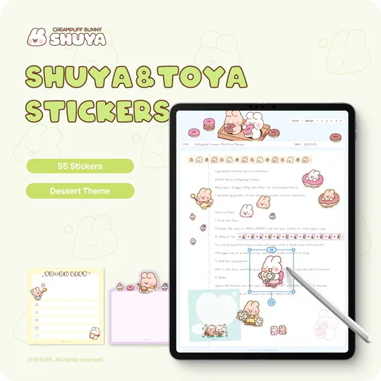 SHUYA & TOYA Stickers <Dessert>