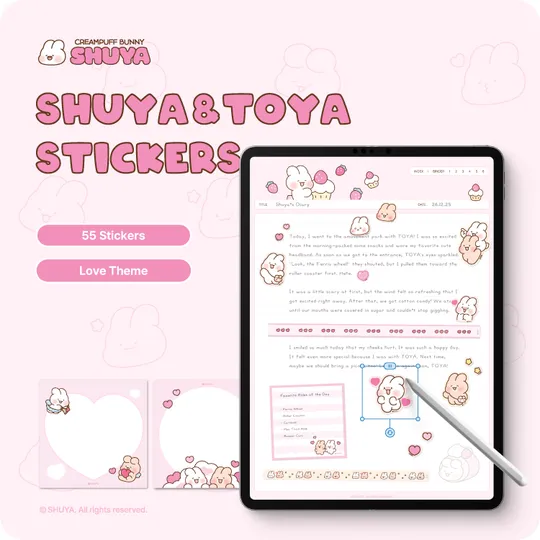 SHUYA & TOYA Stickers <Love>