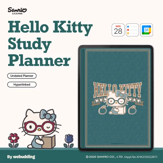 Hello Kitty Undated Study Planner <Varsity>