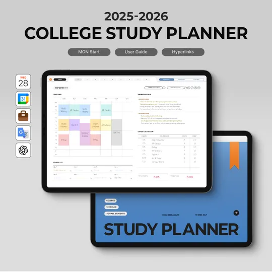 The Ultimate College Study Planner (ChatGPT Integration)