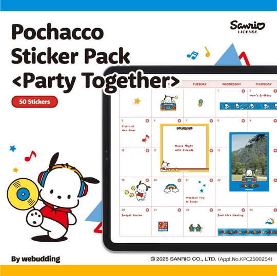 Pochacco Sticker Pack <Party Together>