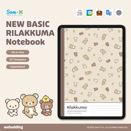 [Free Watermarked Preview] <NEW BASIC RILAKKUMA> All-in-One Notebook