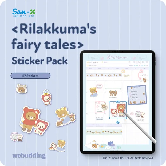 <Rilakkuma's fairy tales> Sticker Pack