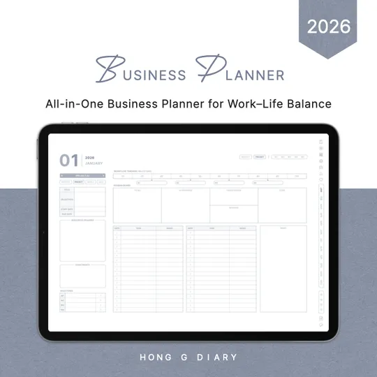 2026 올인원 비지니스 플래너 [네이비]-thumb