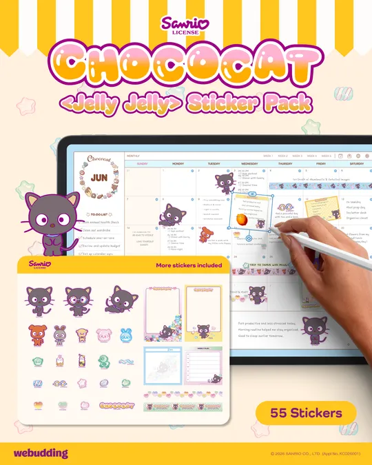 Chococat <Jelly Jelly> Sticker Pack