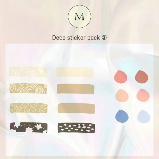 Deco sticker pack set 4 | Webudding